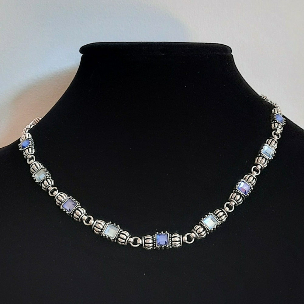 Vintage Avon silver costume bali style necklace